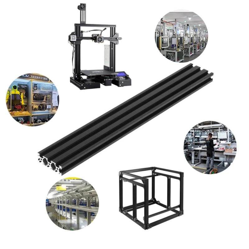 V Slot Aluminum Extrusion - 1 قطعة الألومنيوم الأسود الشخصي 2060