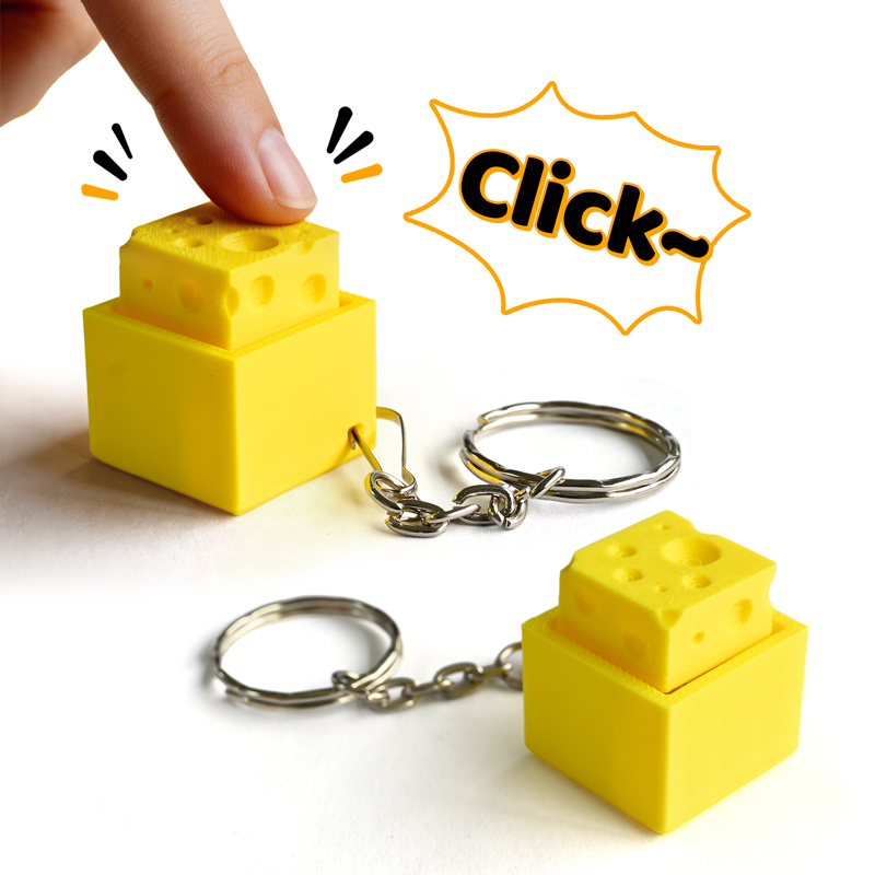 3D Printing Fidget Toys - ميدالية مفاتيح فيدجيت كليكر مطبوعة ثلاثية