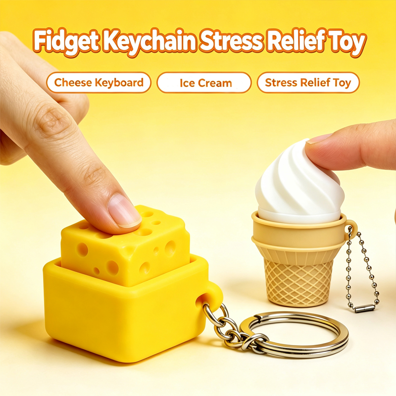 3D Printing Fidget Toys - سلسلة مفاتيح فيدجت كليكر مطبوعة ثلاثية