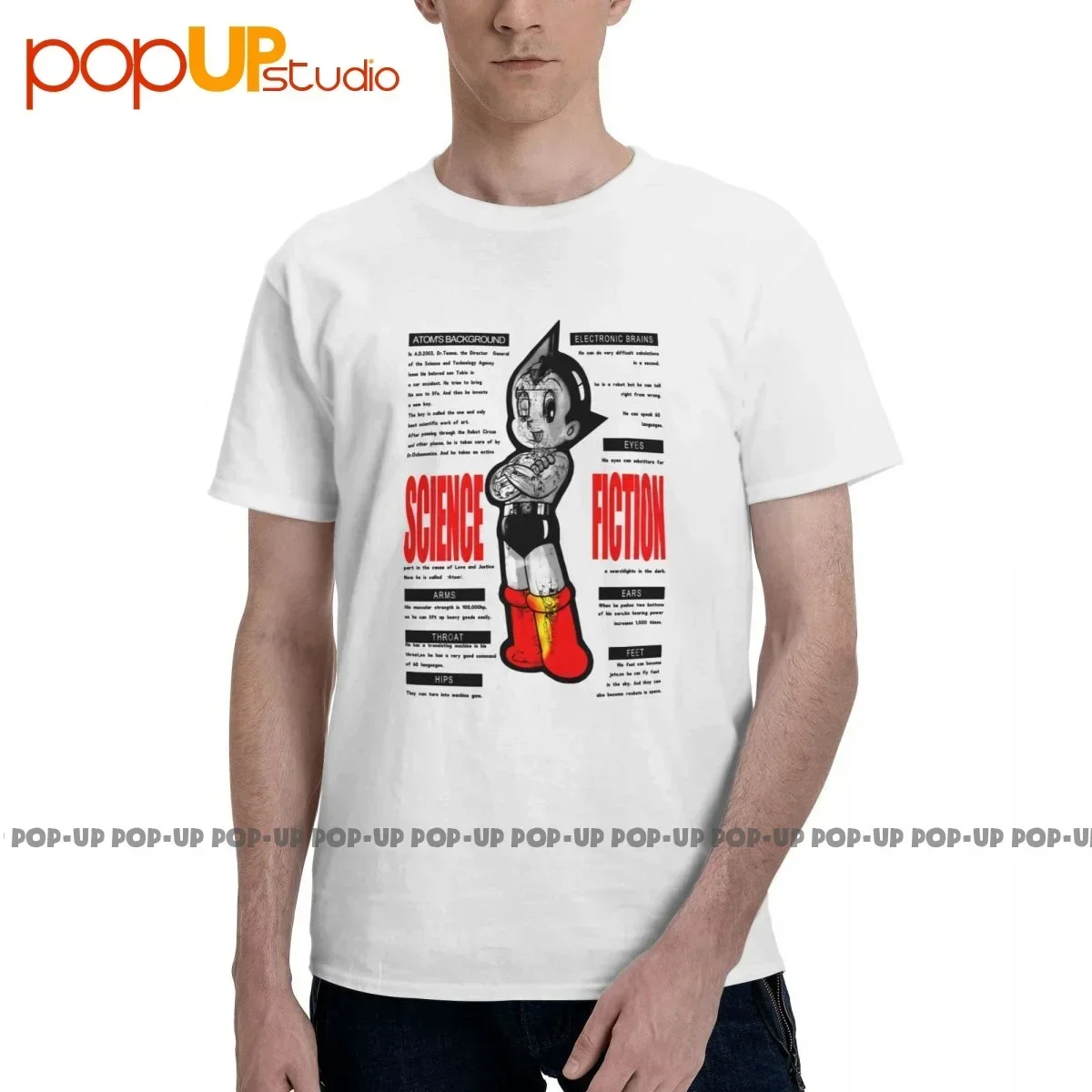 3D Printing Hologram - تي شيرت Evintage Astro Boy Mighty