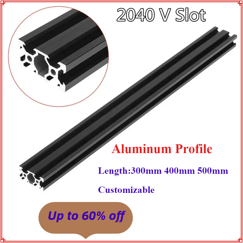 V Slot Aluminum Extrusion - 2040 V-Slot البثق المعيار الأوروبي بأكسيد