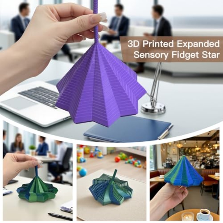 لعبة فيدجت حسية مطبوعة ثلاثية  - مراجعة 3D Printing Fidget Toys وسعره
