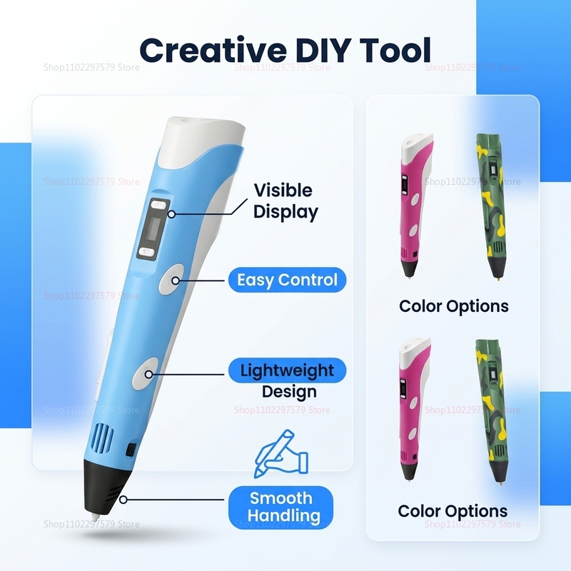 قلم طباعة ثلاثية الأبعاد مع خي - مراجعة 3D Printing Pen For Adults وسعره