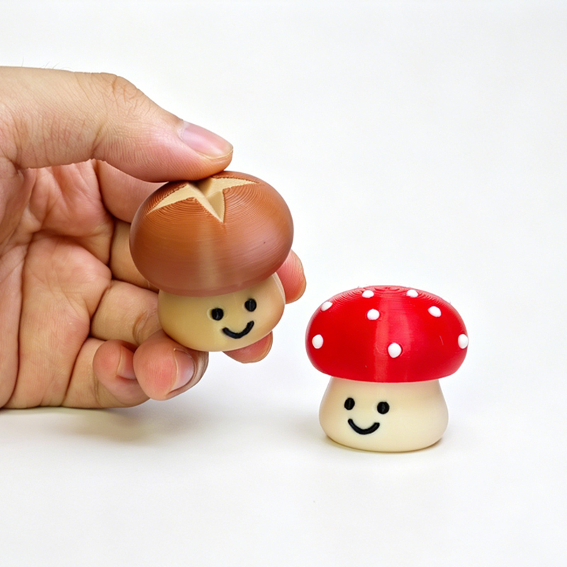 زر تخفيف التوتر على شكل فطر لط - مراجعة 3D Printing Fidget Toys وسعره