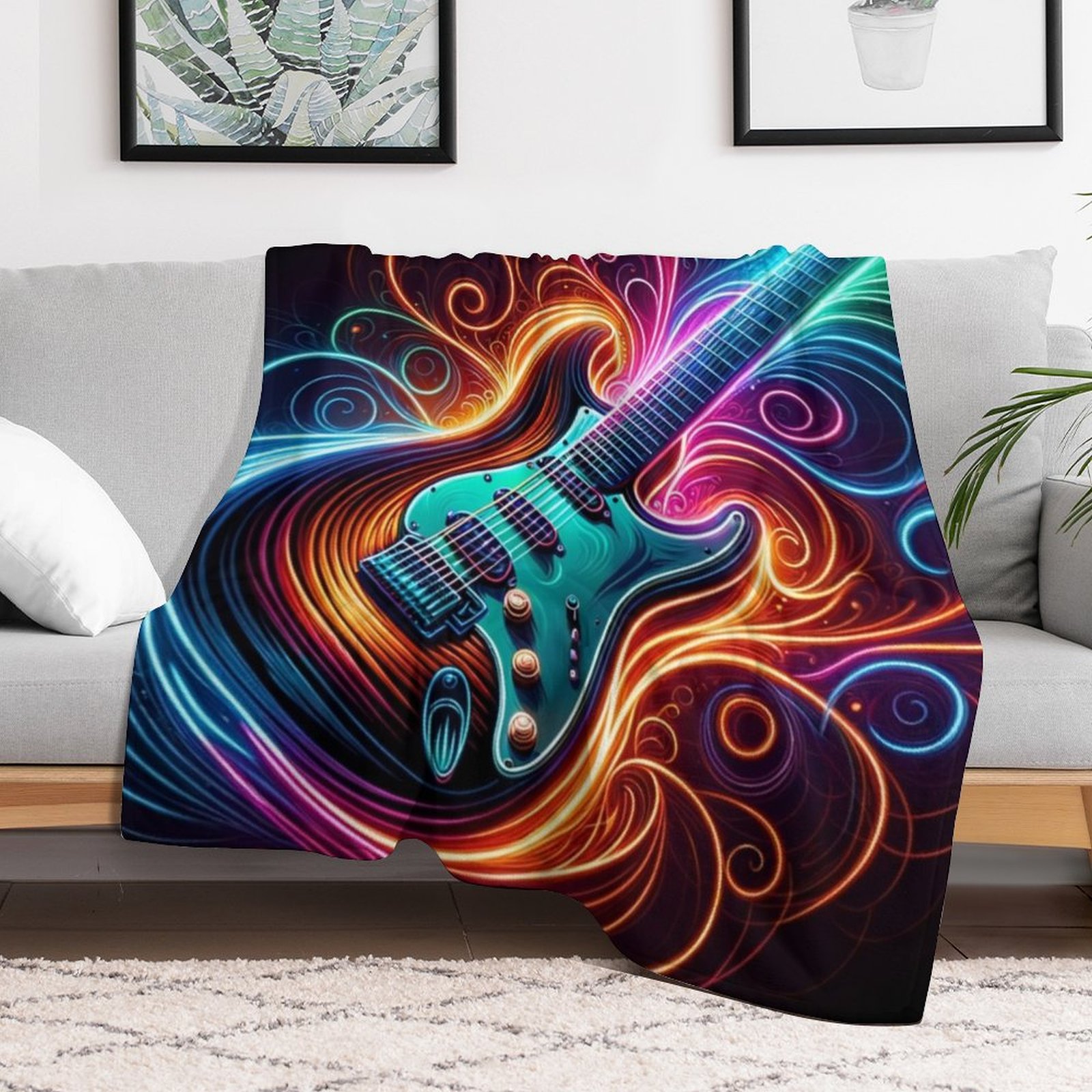 نيون جروف - بطانية ناعمة للجيت - مراجعة 3D Printing Guitar وسعره
