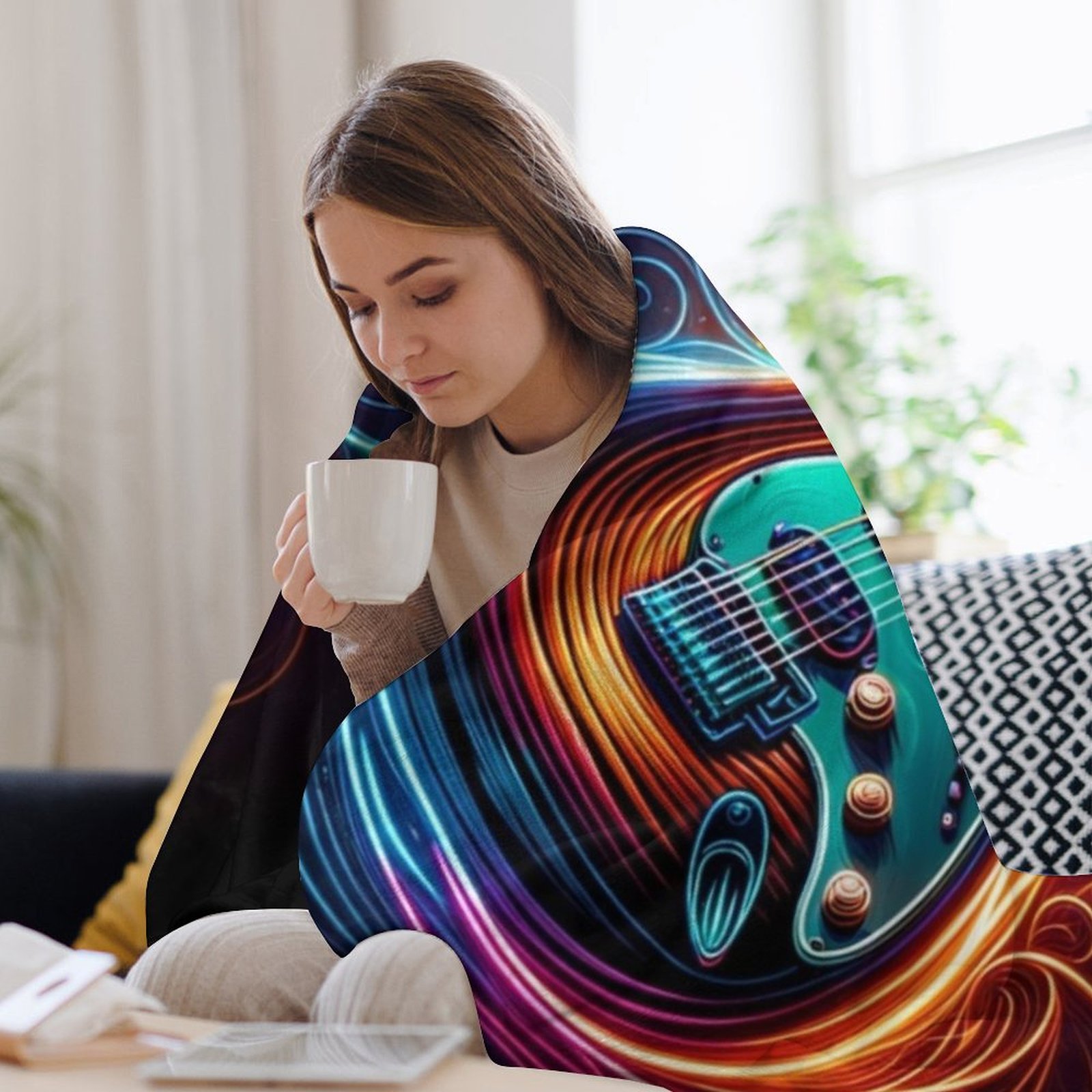 نيون جروف - بطانية ناعمة للجيت - مراجعة 3D Printing Guitar وسعره