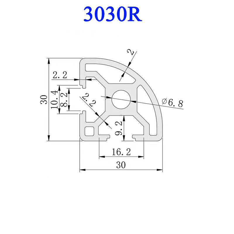 1 قطعة 3030R الأوروبي القياسية - مراجعة 3D Printer Enclosure Frame وسعره