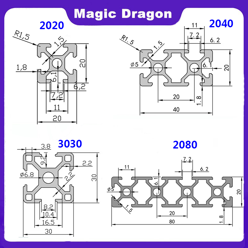 الاتحاد الأوروبي 2020 2040 206 - مراجعة V Slot Aluminum Extrusion وسعره